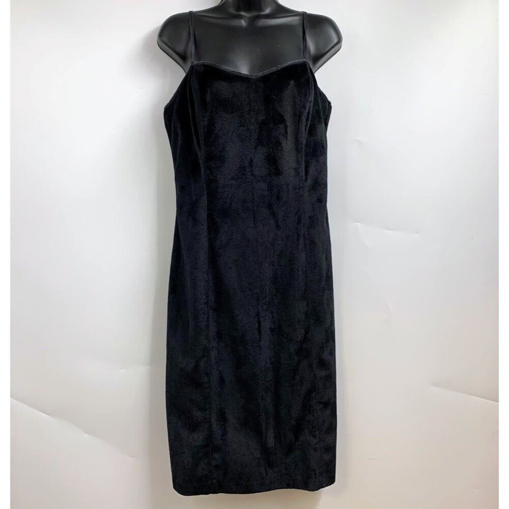 Betsey Johnson Women's Vintage Velvet Sleeveless Midi Dress Size L